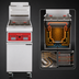 Thumbnail image #4 for Vulcan PowerFry3 High-Efficiency 21-Inch Free-Standing Gas Fryer, 65-70 lb Capacity, Solid State Analog Knob Control