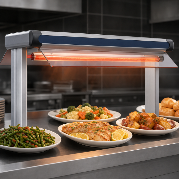 Product image #3 for Hatco Glo-Ray Unlighted Designer Dual Infrared Strip Heater, 45-1/2-Inch W, 6-Inch Spacing, 1.35 kW
