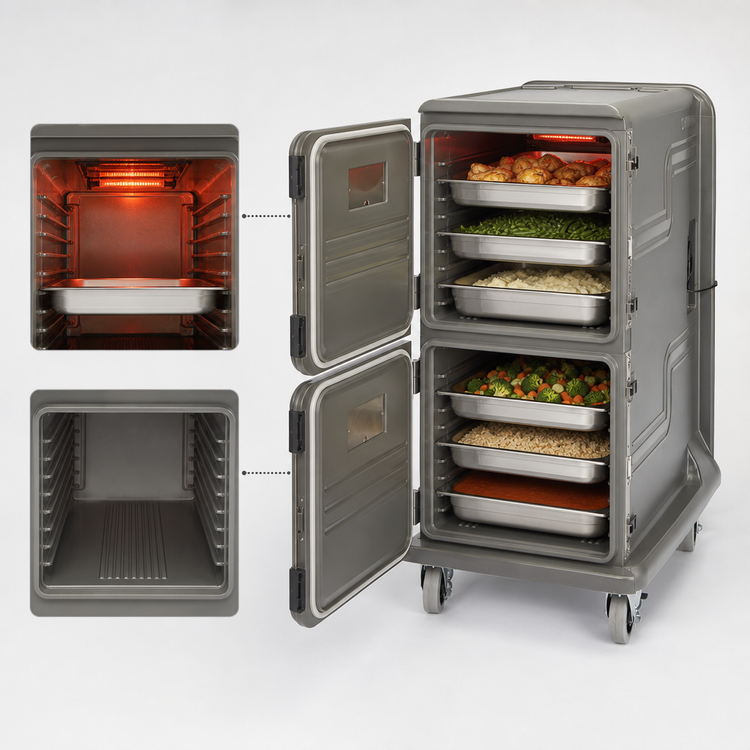 Product image #3 for Cambro Pro Cart Ultra Electric Hot/Passive Front-Loading Food Pan Carrier