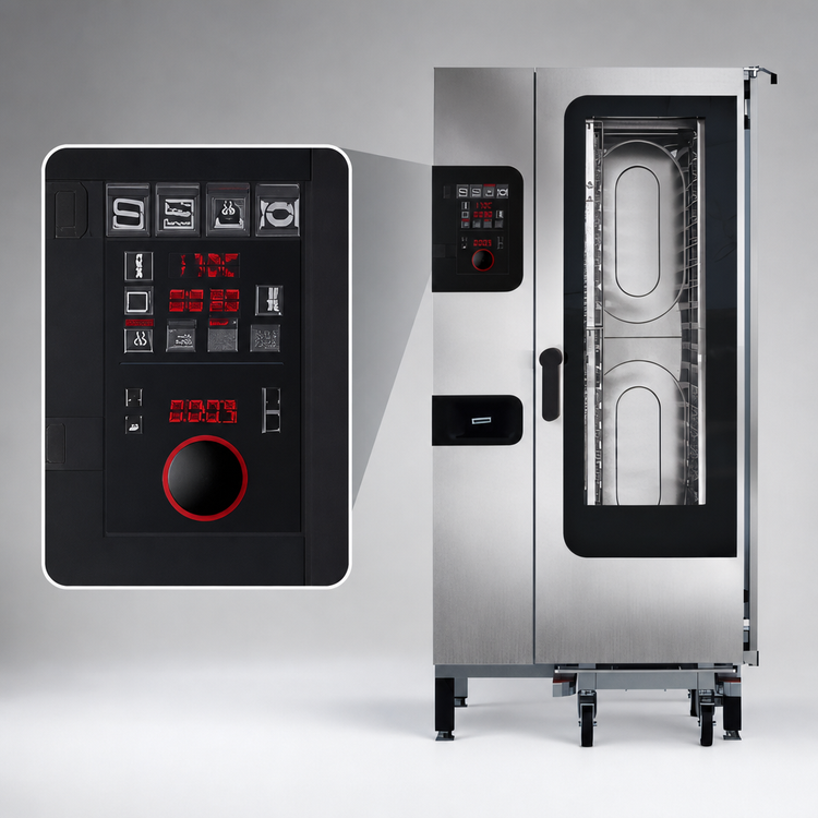 Product image #3 for Convotherm C4 EasyDial 20-Pan Electric Boilerless Roll-In Combi Oven/Steamer