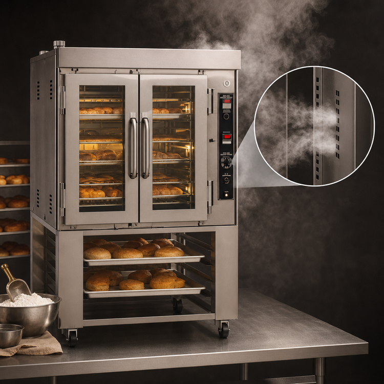 Product image #3 for Jet-Air Countertop Gas Convection Oven with Steam Injection, 6 Full-Size Pan Capacity
