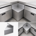Thumbnail image #3 for Krowne Royal Series 24-Inch Rear Corner 60° Stainless Steel Underbar Angle Filler