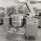 Thumbnail image #2 for Crown DLTM-40 Direct Steam 40 Gallon Tilting Mixer Kettle