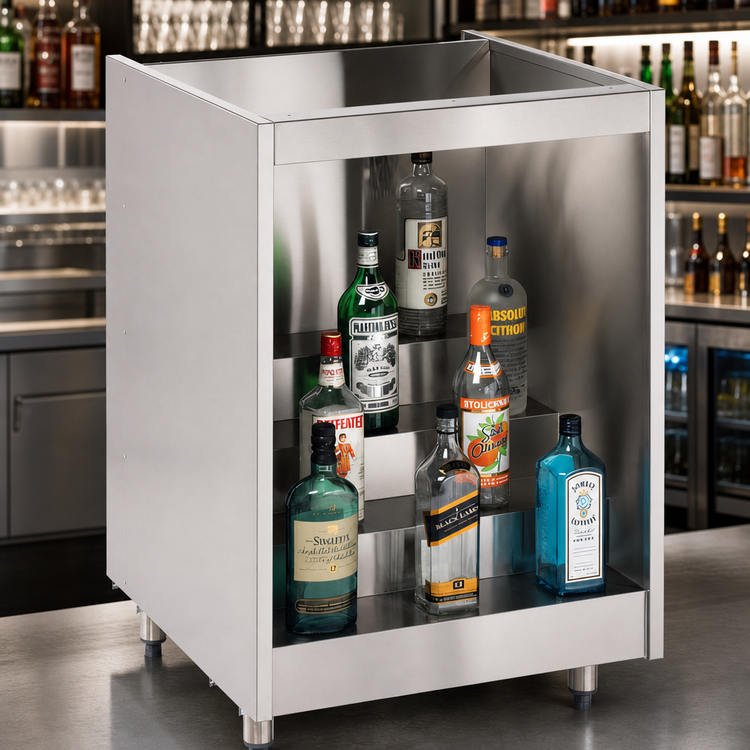 Product image #3 for Krowne Royal Series 24-Inch Back Bar Liquor Display, No Top, 4-Step