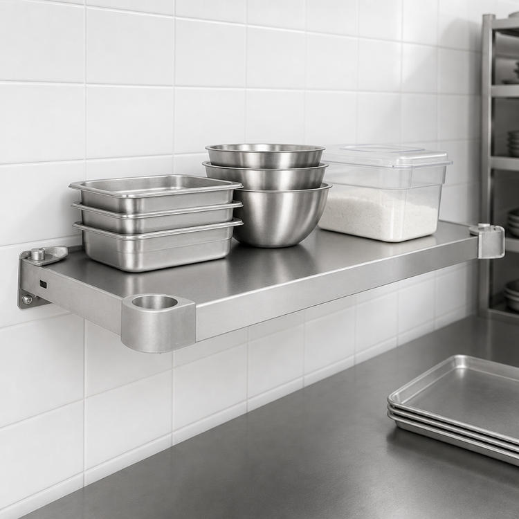 Product image #4 for Eagle Group Quik-Set Solid Stainless Steel Shelf, 36 x 24 Inches