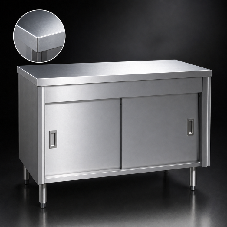 Product image #3 for Eagle Group Spec-Master ST5CB 79" Solid Top Unit with Enclosed Stainless Steel Sliding Door Base