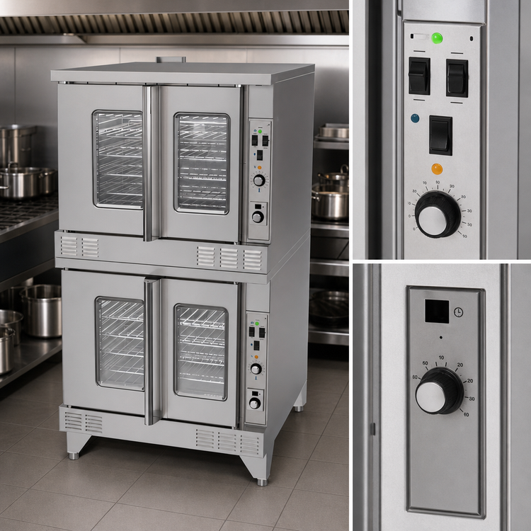 Product image #3 for U.S. Range Summit Series Full-Size Standard-Depth Double-Deck Gas Convection Oven