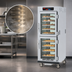 Thumbnail image #3 for Metro C5 9 Series Full-Height Pass-Thru Mobile Controlled Humidity Heated Holding and Proofing Cabinet with Glass Dutch Doors and Universal Wire Slides
