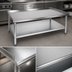 Thumbnail image #3 for John Boos 30 Inch x 36 Inch Stainless Steel Equipment Stand with Adjustable Undershelf