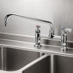 Thumbnail image #3 for Krowne Royal Series 15-810L Commercial Deck-Mount Manual Faucet, 8-Inch Centers, 10-Inch Swing Spout, Ceramic Valve