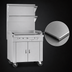 Thumbnail image #3 for Southbend Platinum Heavy Duty 48-Inch Gas Sectional Range with Plancha Griddle, Standard Oven Base, and Storage Cabinet