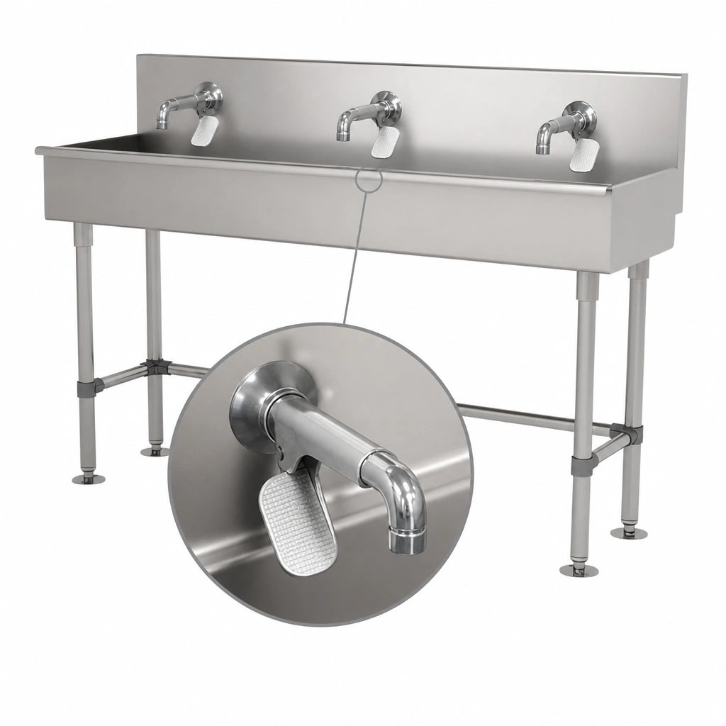 Three Wrist-Blade Faucets