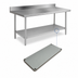 Thumbnail image #3 for Omcan Elite Series 96-Inch x 24-Inch Galvanized Undershelf for Work Tables