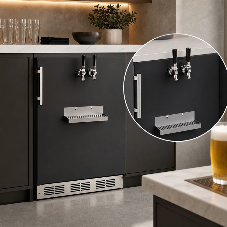 Product image #4 for Summit Appliance 24-Inch Built-In Front Tap Beer Kegerator with Dual Tap and 5.3 Cu. Ft. Capacity