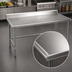 Thumbnail image #3 for Eagle Spec-Master Marine Series Stainless Steel Work Table with 4-1/2 Inch Backsplash, 60 x 30 Inches