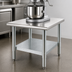 Thumbnail image #3 for Eagle Group 30-Inch Square Stationary Mixer Stand with Stainless Steel Top and Galvanized Undershelf