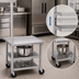Thumbnail image #3 for Duke Stainless Steel Mixer Stand with Adjustable Undershelf and Open Base, 24 Inch x 24 Inch x 29 Inch