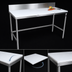 Thumbnail image #3 for John Boos 84-Inch x 24-Inch Trimming Table with 3/4-Inch Reversible Poly Top and 6-Inch Removable Backsplash