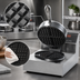 Thumbnail image #3 for Silverstone Single Round Countertop Waffle Baker with Digital Programmable Controls