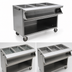 Thumbnail image #3 for Spec-Master Mobile Electric Sealed Well Hot Food Table with 2 Wells, Sliding Doors, 240V/3-Phase