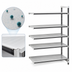Thumbnail image #3 for Cambro Camshelving Elements XTRA 21 x 48 x 84 Inch 5-Tier Solid Stationary Add-On Polymer Shelving Unit
