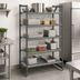 Thumbnail image #3 for Cambro Camshelving Basics Plus 5-Tier Stationary Starter Shelving Unit, 21 x 60 x 84 Inches, Vented Shelf Plates, Brushed Graphite