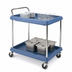Thumbnail image #3 for Metro Deep Ledge 2-Tier Polymer Bus Utility Cart with Open Base