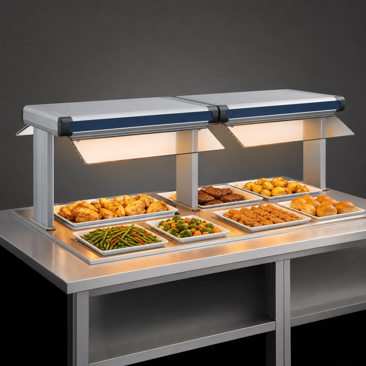 Product image #3 for Hatco Glo-Ray Designer Dual Infrared Strip Heater, 75-1/2 Inch Wide, Aluminum, Standard Wattage
