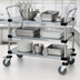 Thumbnail image #3 for Quantum 3-Shelf Solid Stainless Steel Utility Bus Cart, 48 x 18 x 37-1/2 Inches