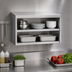 Thumbnail image #3 for Wall-Mounted Open Front Stainless Steel Cabinet, 36 x 15 Inches