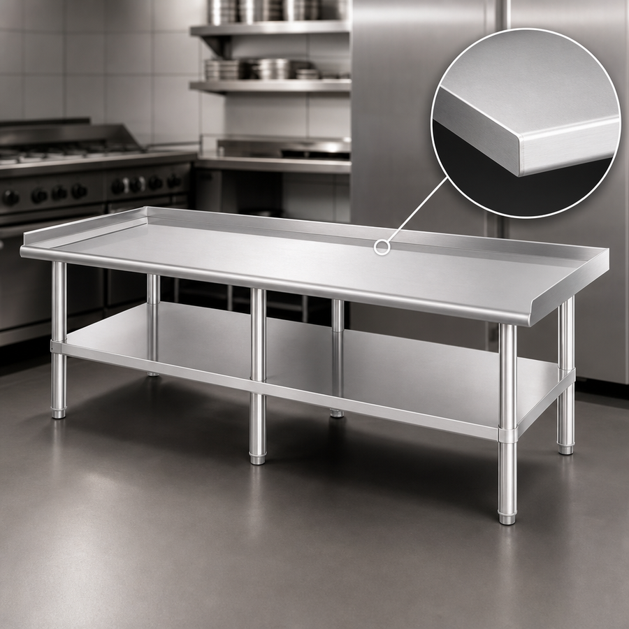 Reinforced 16-Gauge Stainless Steel Top