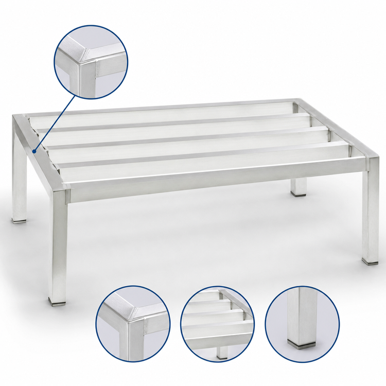 Product image #3 for New Age Aluminum Dunnage Rack, 48"W x 20"D x 12"H