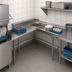 Thumbnail image #3 for BK Resources Corner L-Shaped Soiled Dishtable, 60 x 96 Inches, Right-to-Left Operation