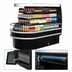 Thumbnail image #3 for Turbo Air TIOM-36RSB-N Open Curved 3-Tier Island Display Self-Serve Refrigerated Merchandiser, 20 Cu. Ft., Black