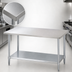 Thumbnail image #3 for Turbo Air 72 Inch x 24 Inch Stainless Steel Commercial Work Table with Undershelf