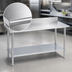 Thumbnail image #3 for Duke 48-Inch x 24-Inch Stainless Steel Commercial Work Table with 5-Inch Riser and Galvanized Undershelf