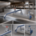 Thumbnail image #3 for Advance Tabco K-129 Heavy Duty Deck-Mounted Manual Faucet with 14-Inch Swing Spout