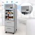 Thumbnail image #3 for Turbo Air PRO Series One-Section Reach-In Refrigerator with Glass Half Door and 2 Drawers
