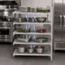 Thumbnail image #4 for Cambro Camshelving Premium 54-Inch Wide x 18-Inch Deep x 72-Inch High 5-Tier Vented Add-On Polymer Shelving Unit