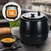 Thumbnail image #3 for Eurodib SB6000 Countertop Electric Soup Kettle, 10 Liter, Black