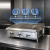 Thumbnail image #3 for IKON Cooking 36-Inch Natural Gas Radiant Charbroiler with 3 U-Shape Burners