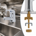 Thumbnail image #3 for T&S Brass Single-Hole Deck-Mount Manual Faucet with Single Lever, Short Spout, Ceramic Cartridge and 2.2 GPM Aerator