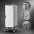 Thumbnail image #3 for Metro C5 3 Series Full-Height Mobile Heated Holding Cabinet with Gray Insulation Armour, Solid Door, and Lip Load Slides