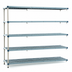 Thumbnail image #3 for MetroMax Q 5-Shelf Add-On Open-Grid Polymer Shelving Unit, 60-Inch W x 24-Inch D x 74-Inch H