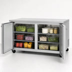 Thumbnail image #3 for Turbo Air PRO PUR-60-N Two-Section Undercounter Refrigerator, 15.5 Cu. Ft., Solid Doors, Stainless Steel, Digital Controls