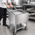 Thumbnail image #3 for Mobile Stainless Steel Ice Caddy with Undershelf and 5-Inch Casters