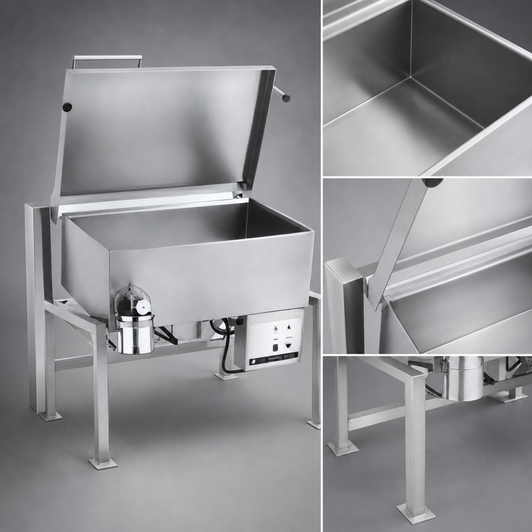 Product image #3 for Legion Combi-Pan Insulated Gas Tilting Skillet, 21.3-Gallon, 10° Tilt, Open Frame