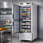 Thumbnail image #3 for Everest Refrigeration EBWRFH2 One-Section Dual-Temperature Reach-In Refrigerator/Freezer, Bottom-Mounted, Stainless Steel