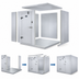 Thumbnail image #3 for AmeriKooler Quick Ship Indoor Walk-In Freezer Panels Only with Aluminum Floor, 8' x 10' x 7'-7