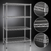 Thumbnail image #3 for Eagle Group 4-Tier Stationary Starter Wire Shelving Unit, 24W x 18D x 63H, Stainless Steel Finish